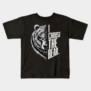 I Choose The Bear feminist Kids T-Shirt